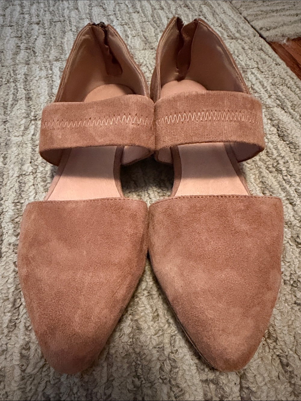 Eileen Fisher Full Suede Two Piece Ballet Flats